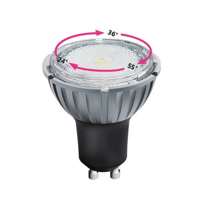 GU10 導かれたスポットライト 7.5Watt 4000K 230V 拡大可能 Ra98 暗調可能 導かれた ランプ