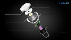 7.5W 3000K LED GU10 スポットライト 電球 暖かい白 230V 拡大可能 Ra98 暗調可能