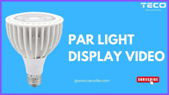 高効率で点滅のない Tecoliteの先端PARランプで照明をアップグレードします