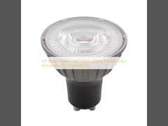 60° ビームアングル 壁スイッチ 3段階調節可能な色温 GU10 メタルカップ